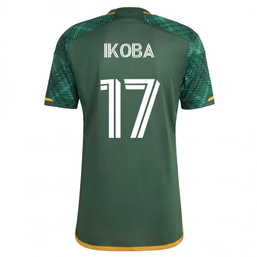 Niño Camiseta Tega Ikoba #17 Verde 1ª Equipación 2023/24 La Camisa
