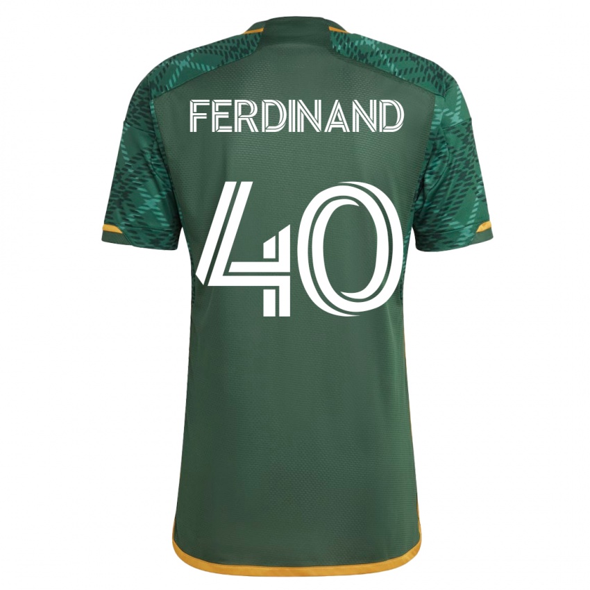 Niño Camiseta Keesean Ferdinand #40 Verde 1ª Equipación 2023/24 La Camisa