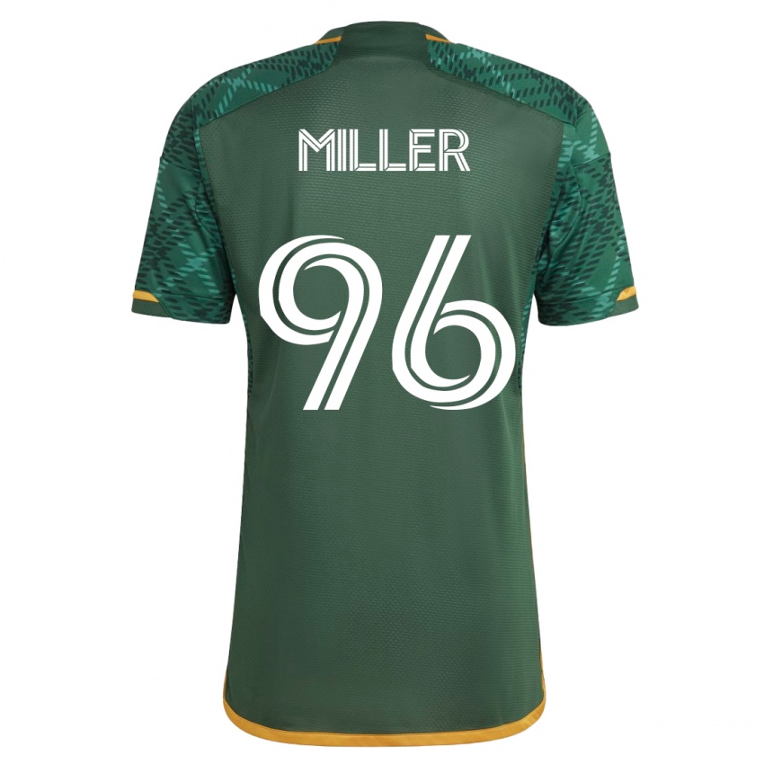 Niño Camiseta Carver Miller #96 Verde 1ª Equipación 2023/24 La Camisa