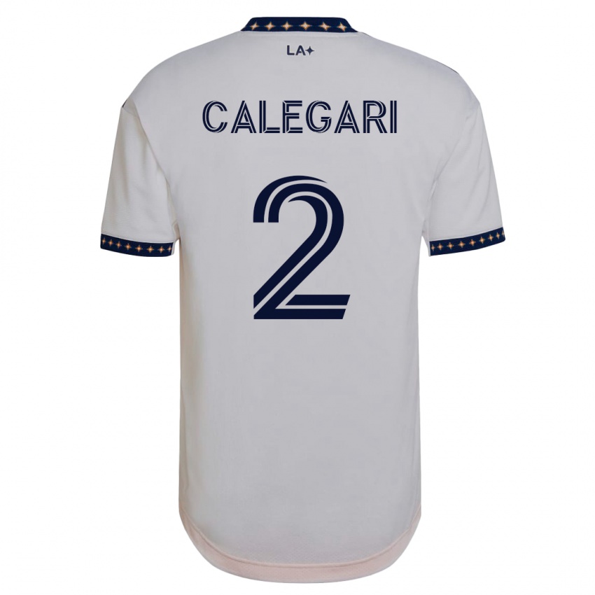 Niño Camiseta Calegari #2 Blanco 1ª Equipación 2023/24 La Camisa