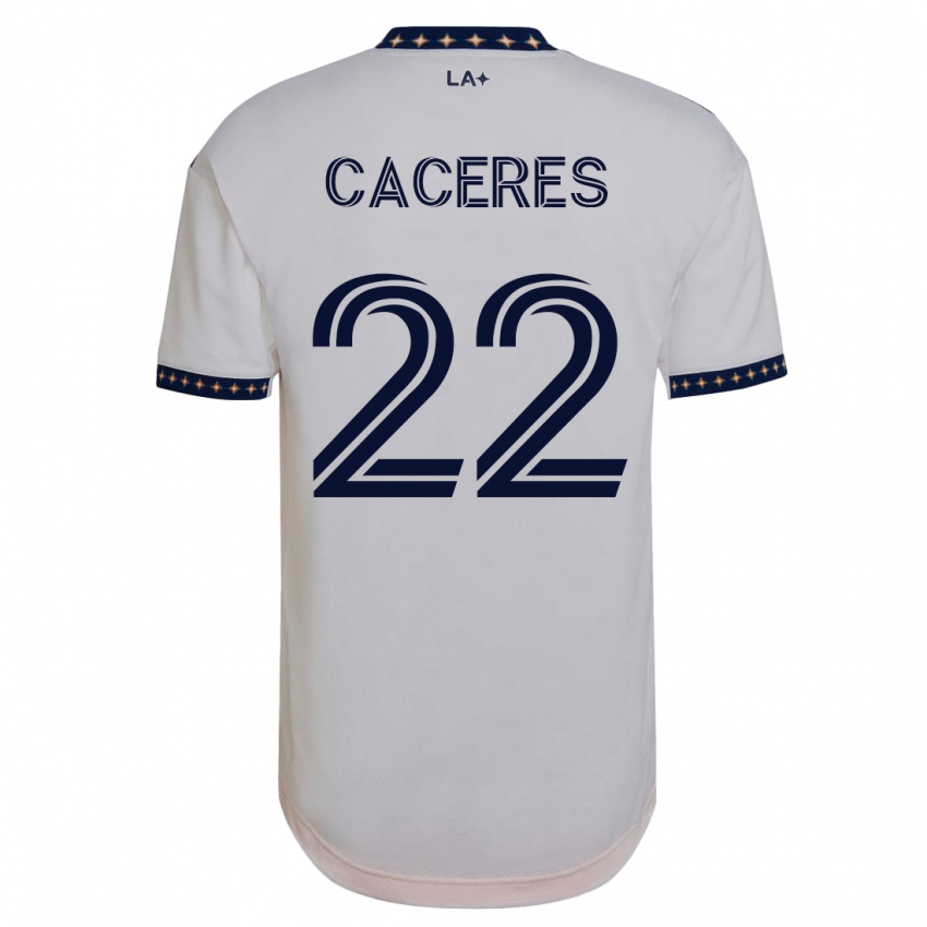 Niño Camiseta Martín Cáceres #22 Blanco 1ª Equipación 2023/24 La Camisa