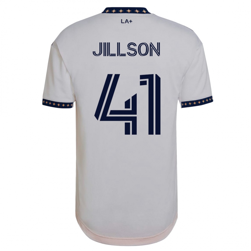Niño Camiseta Simon Jillson #41 Blanco 1ª Equipación 2023/24 La Camisa