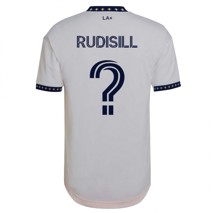 Niño Camiseta Paulo Rudisill #0 Blanco 1ª Equipación 2023/24 La Camisa
