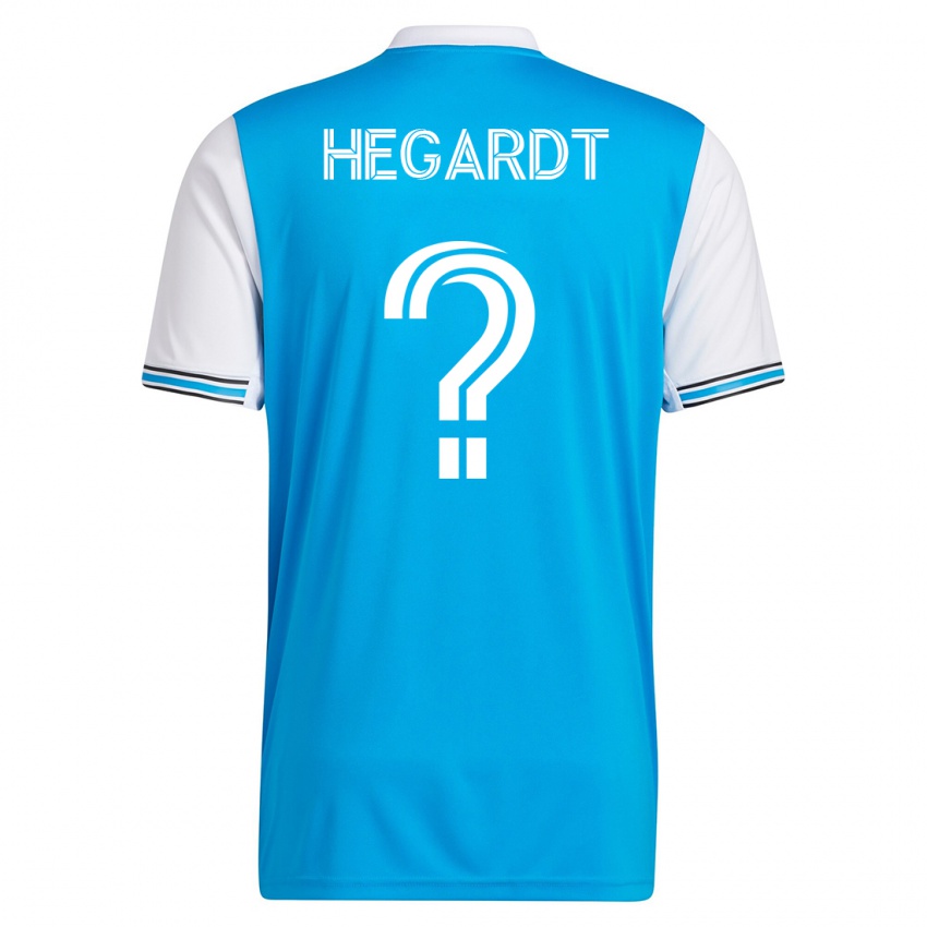 Niño Camiseta Chris Hegardt #0 Azul 1ª Equipación 2023/24 La Camisa