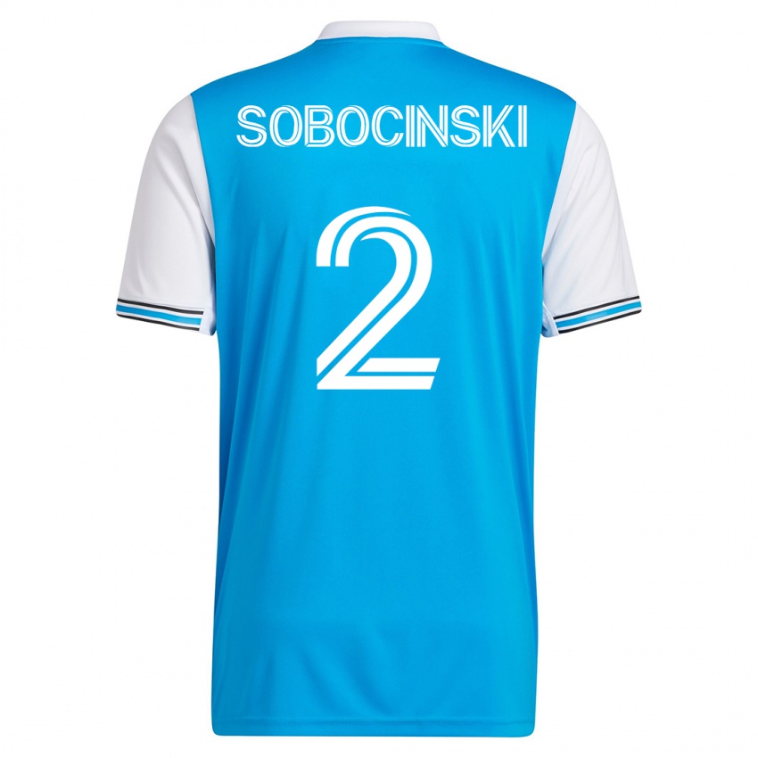 Niño Camiseta Jan Sobocinski #2 Azul 1ª Equipación 2023/24 La Camisa