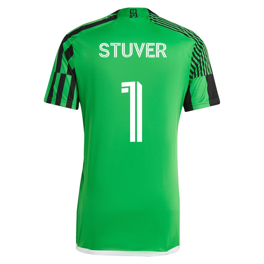Niño Camiseta Brad Stuver #1 Verde Negro 1ª Equipación 2023/24 La Camisa