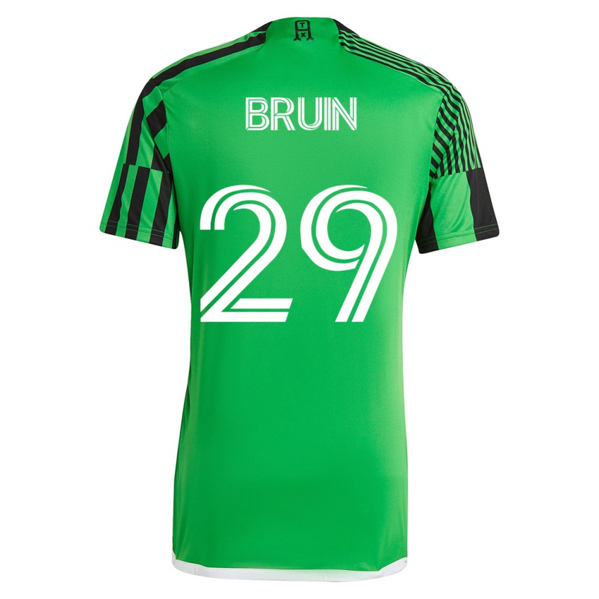 Niño Camiseta Will Bruin #29 Verde Negro 1ª Equipación 2023/24 La Camisa