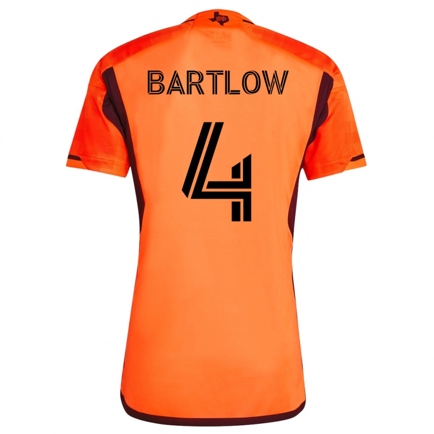 Niño Camiseta Ethan Bartlow #4 Naranja 1ª Equipación 2023/24 La Camisa