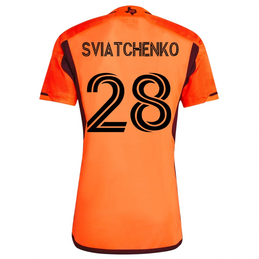Niño Camiseta Erik Sviatchenko #28 Naranja 1ª Equipación 2023/24 La Camisa