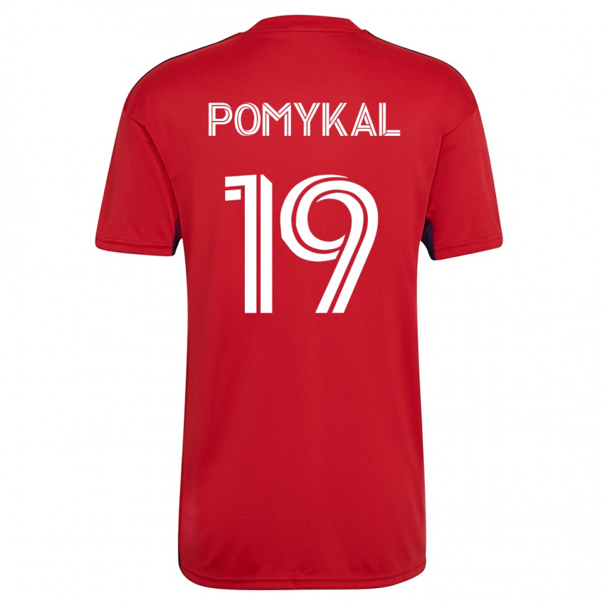 Niño Camiseta Paxton Pomykal #19 Rojo 1ª Equipación 2023/24 La Camisa