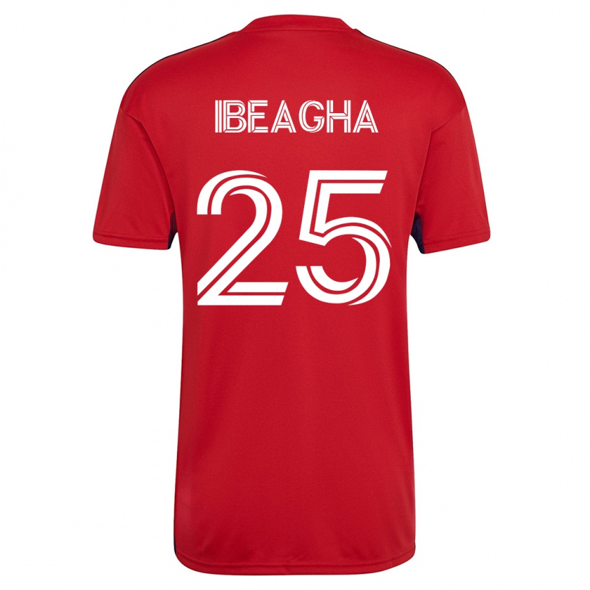 Niño Camiseta Sebastien Ibeagha #25 Rojo 1ª Equipación 2023/24 La Camisa
