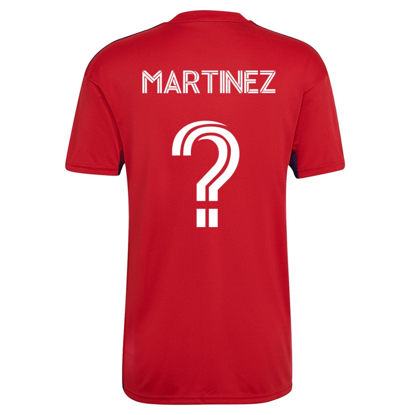 Niño Camiseta Jonathan Martinez #0 Rojo 1ª Equipación 2023/24 La Camisa