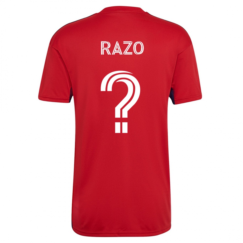 Niño Camiseta Edgar Razo #0 Rojo 1ª Equipación 2023/24 La Camisa