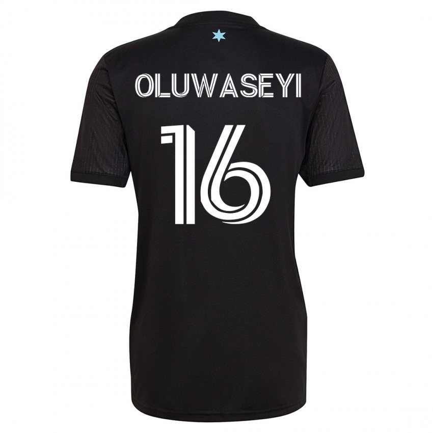 Niño Camiseta Tani Oluwaseyi #16 Negro 1ª Equipación 2023/24 La Camisa