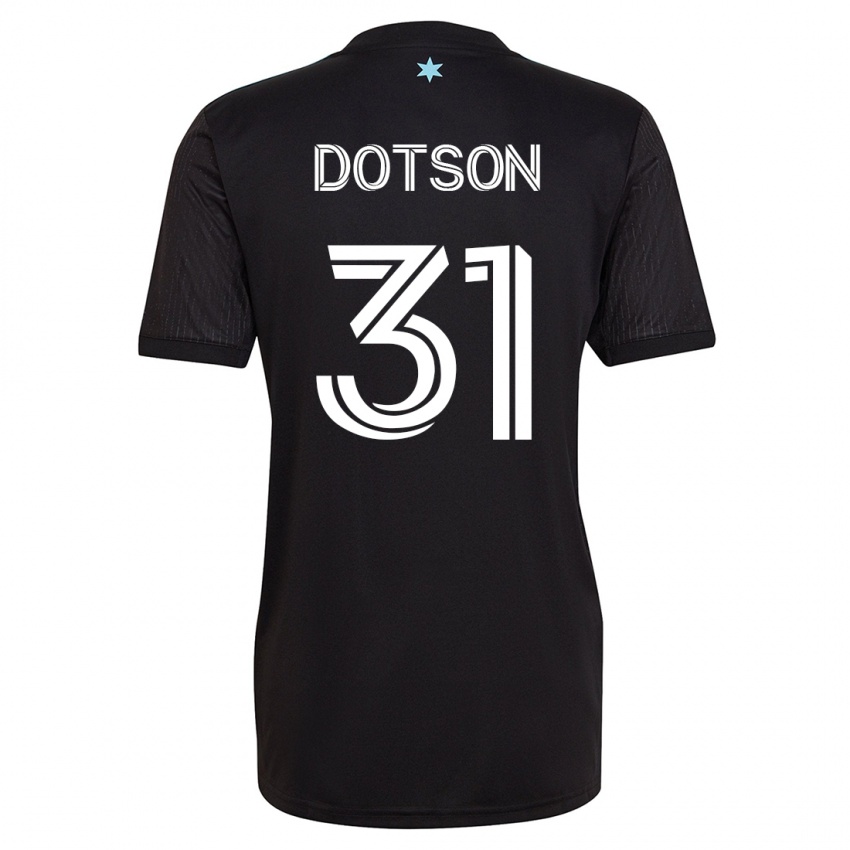 Niño Camiseta Hassani Dotson #31 Negro 1ª Equipación 2023/24 La Camisa