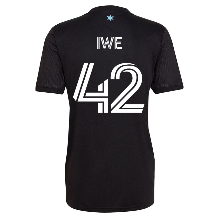 Niño Camiseta Emmanuel Iwe #42 Negro 1ª Equipación 2023/24 La Camisa