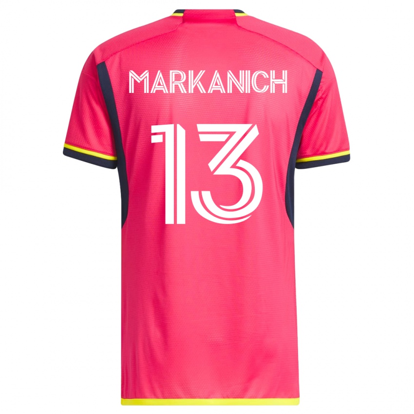 Niño Camiseta Anthony Markanich #13 Rosa 1ª Equipación 2023/24 La Camisa