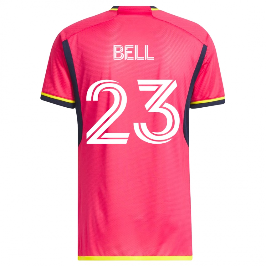 Niño Camiseta Jon Bell #23 Rosa 1ª Equipación 2023/24 La Camisa
