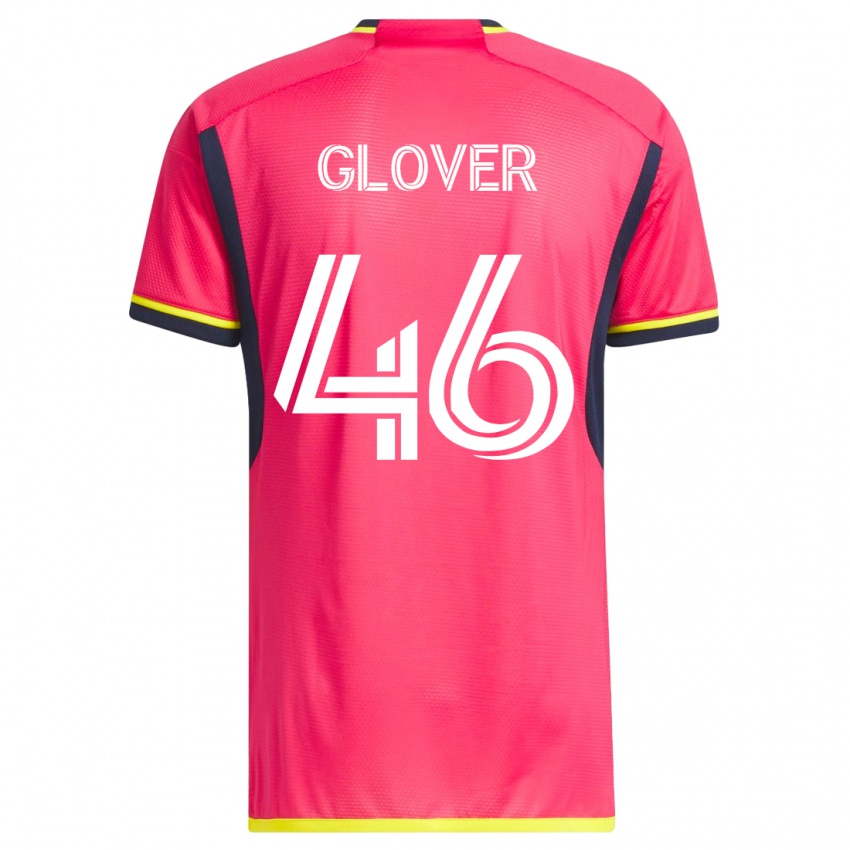 Niño Camiseta Caden Glover #46 Rosa 1ª Equipación 2023/24 La Camisa