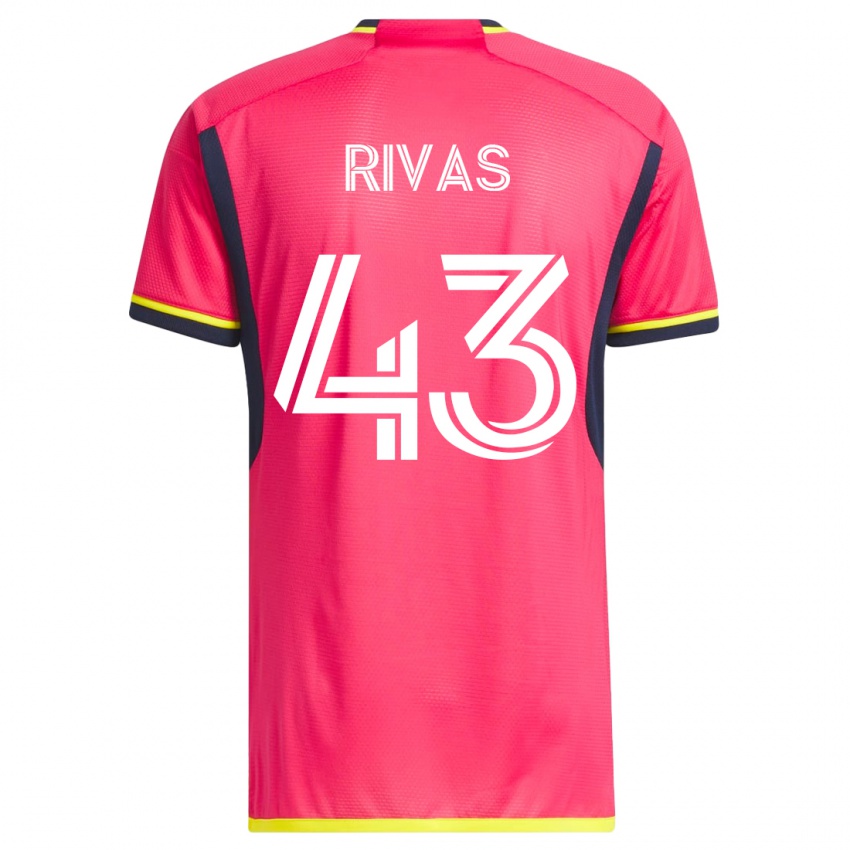 Niño Camiseta Sergio Rivas #43 Rosa 1ª Equipación 2023/24 La Camisa