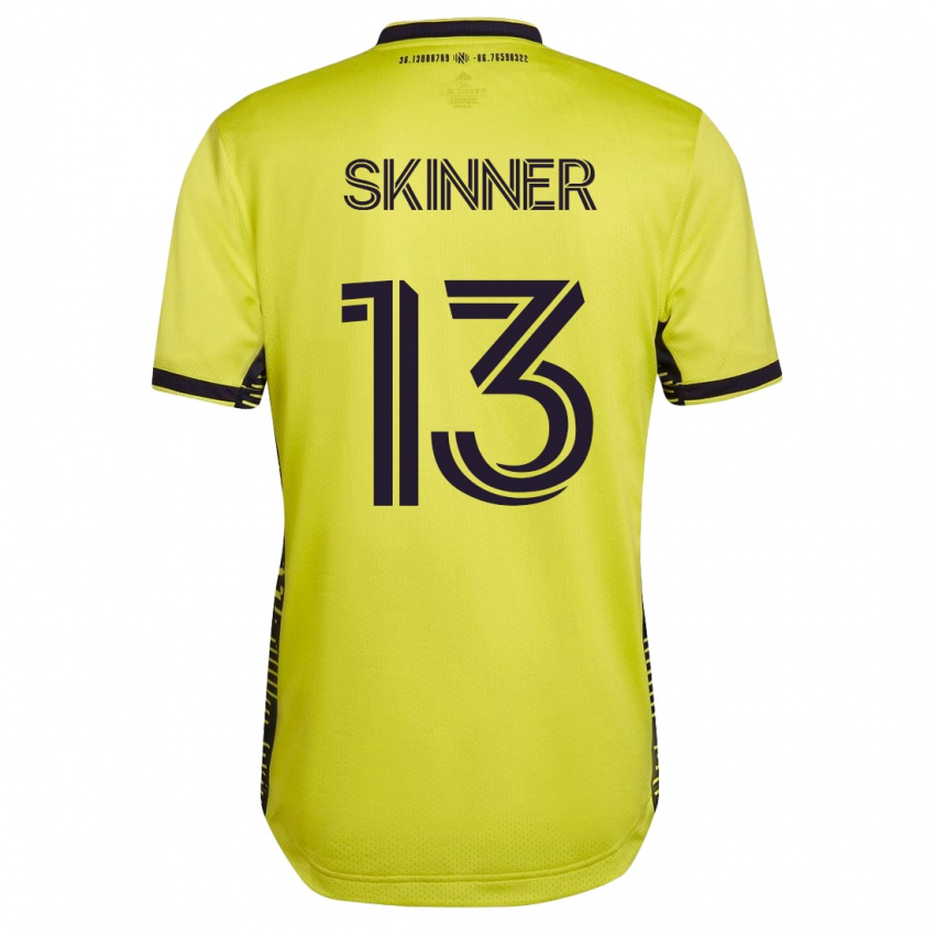 Niño Camiseta Joey Skinner #13 Amarillo 1ª Equipación 2023/24 La Camisa