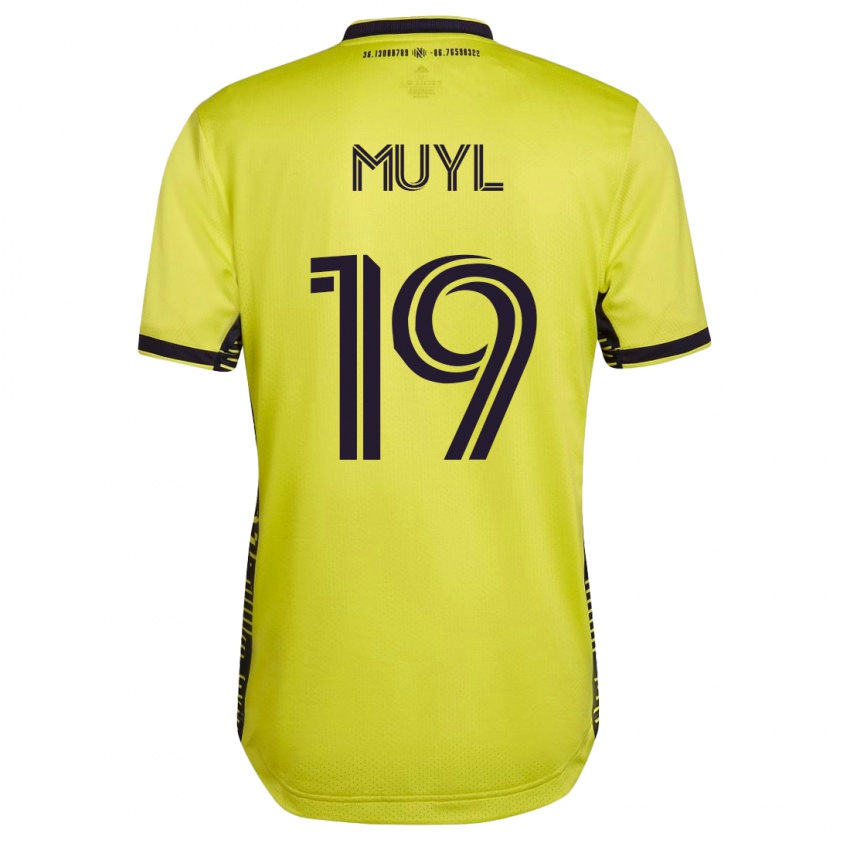 Niño Camiseta Alex Muyl #19 Amarillo 1ª Equipación 2023/24 La Camisa