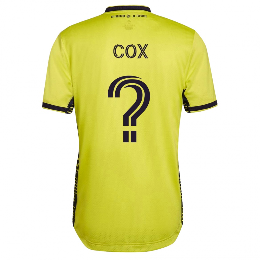 Niño Camiseta Justin Cox #0 Amarillo 1ª Equipación 2023/24 La Camisa