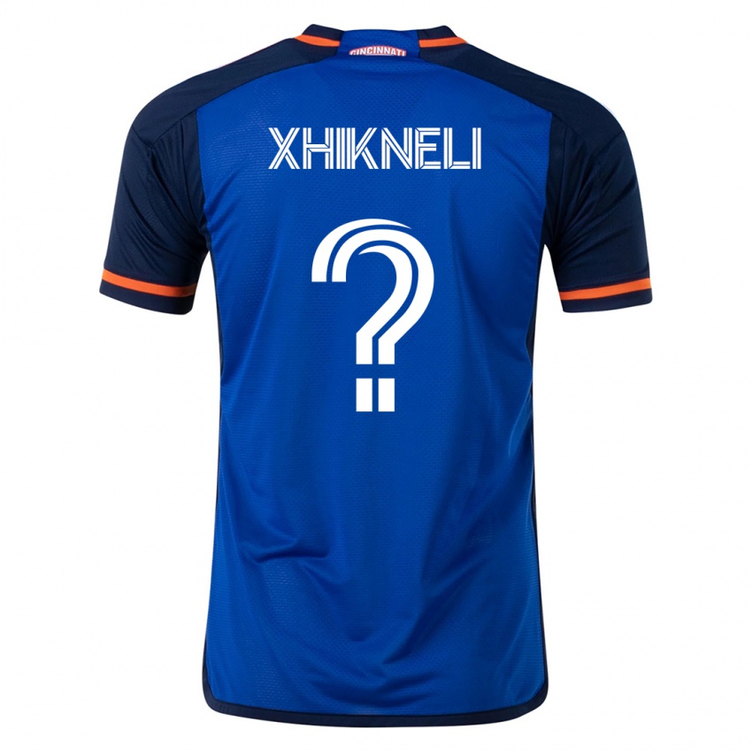 Niño Camiseta Diego Xhikneli #0 Azul 1ª Equipación 2023/24 La Camisa