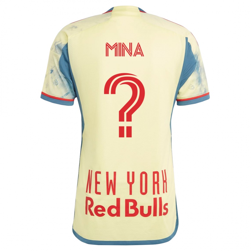 Niño Camiseta Juan Mina #0 Amarillo 1ª Equipación 2023/24 La Camisa