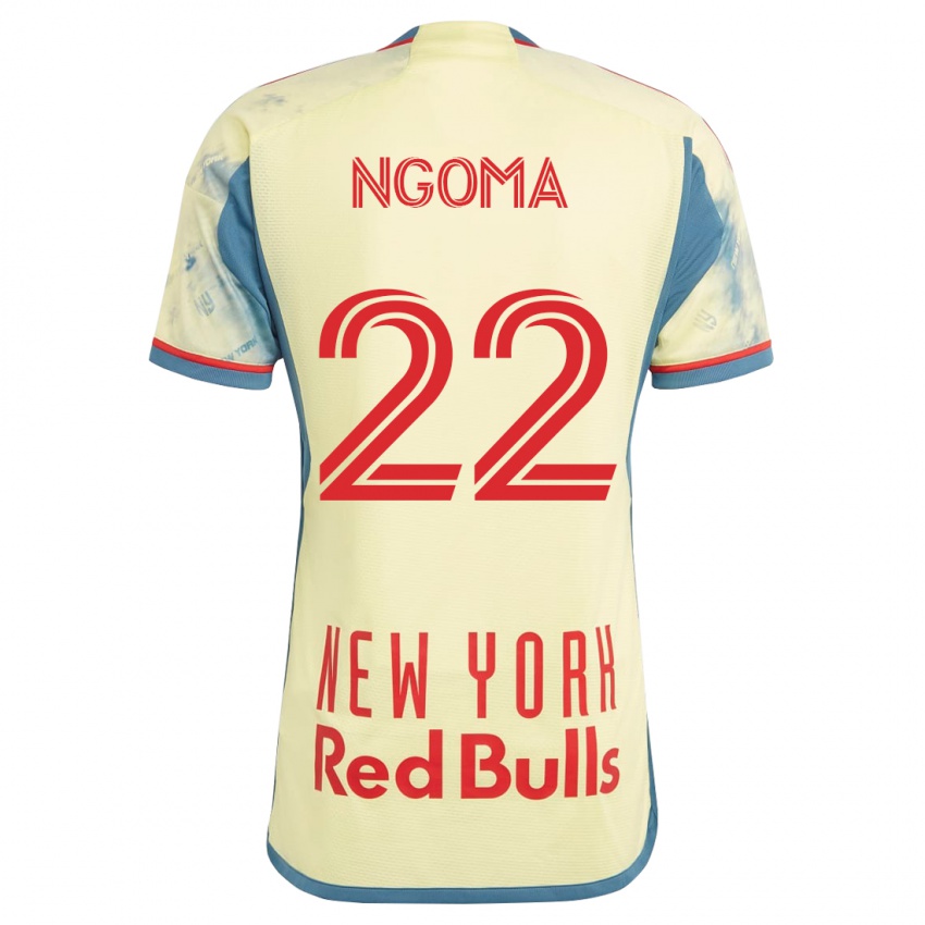 Niño Camiseta Serge Ngoma #22 Amarillo 1ª Equipación 2023/24 La Camisa