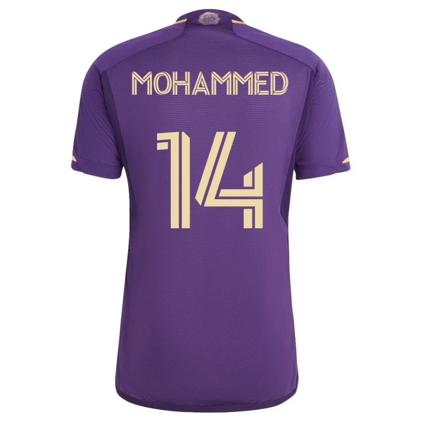 Niño Camiseta Shak Mohammed #14 Violeta 1ª Equipación 2023/24 La Camisa