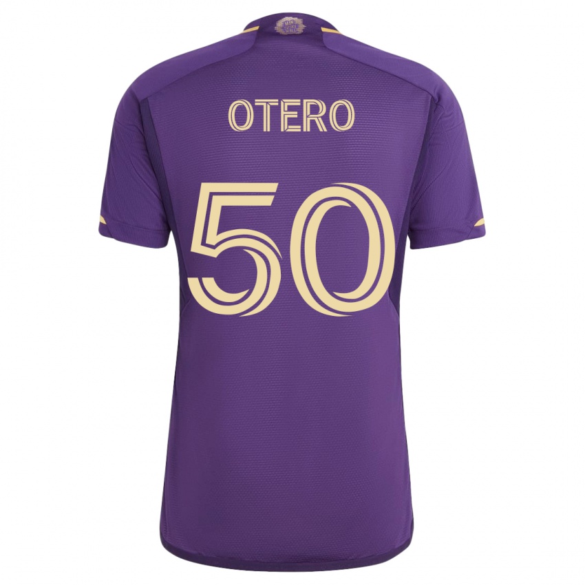 Niño Camiseta Javier Otero #50 Violeta 1ª Equipación 2023/24 La Camisa