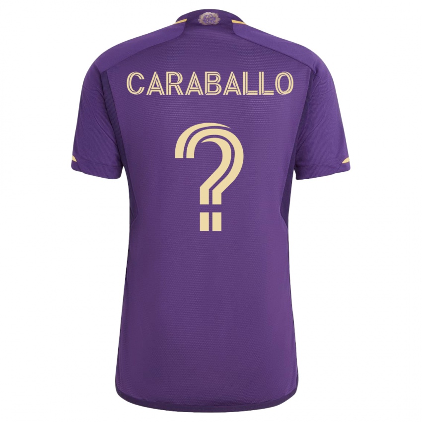 Niño Camiseta Gustavo Caraballo #0 Violeta 1ª Equipación 2023/24 La Camisa