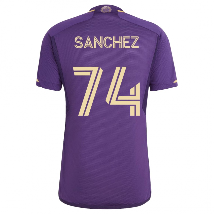 Niño Camiseta Fernando Sanchez #74 Violeta 1ª Equipación 2023/24 La Camisa