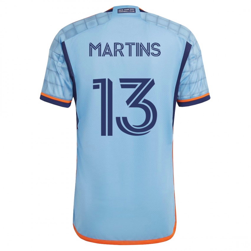 Niño Camiseta Thiago Martins #13 Azul 1ª Equipación 2023/24 La Camisa