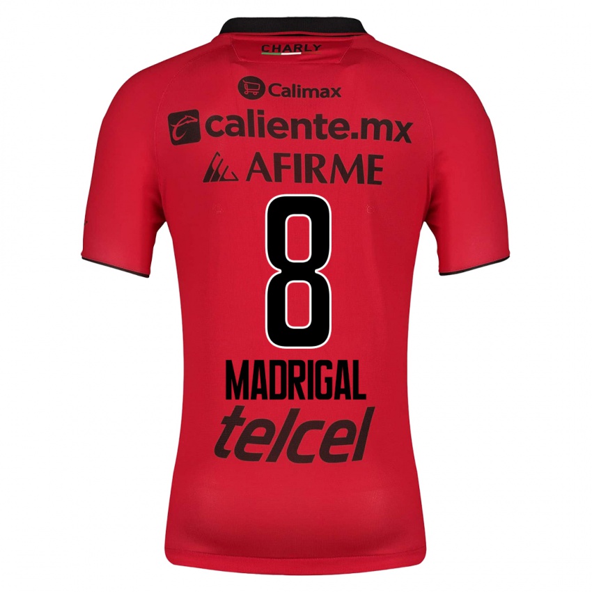 Niño Camiseta Fernando Madrigal #8 Rojo 1ª Equipación 2023/24 La Camisa