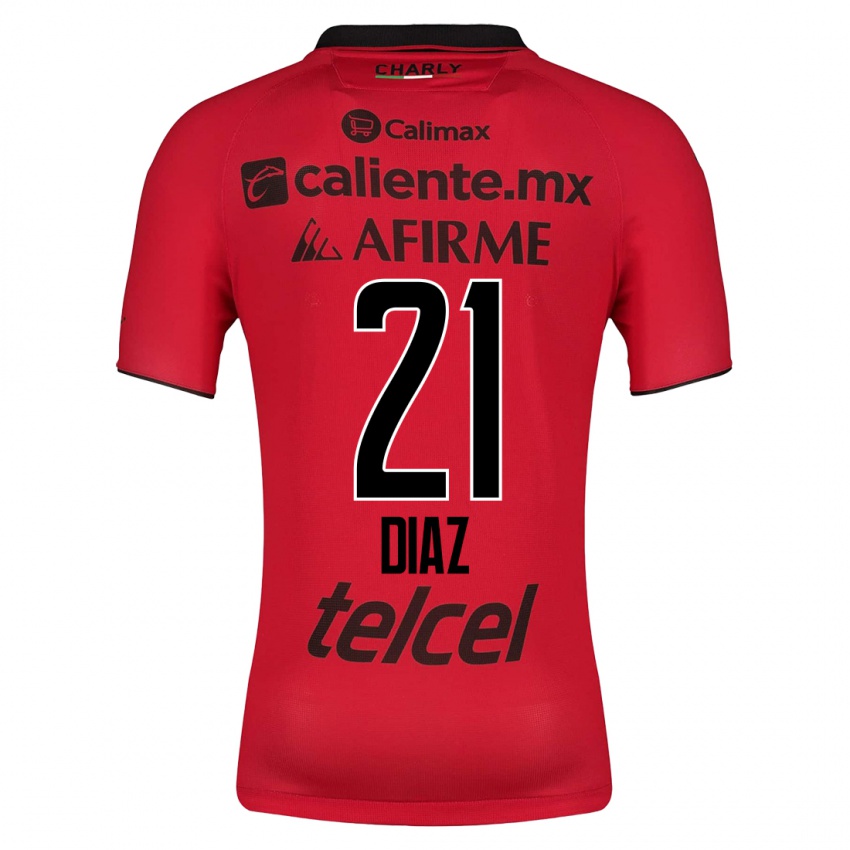 Niño Camiseta Ricardo Díaz #21 Rojo 1ª Equipación 2023/24 La Camisa