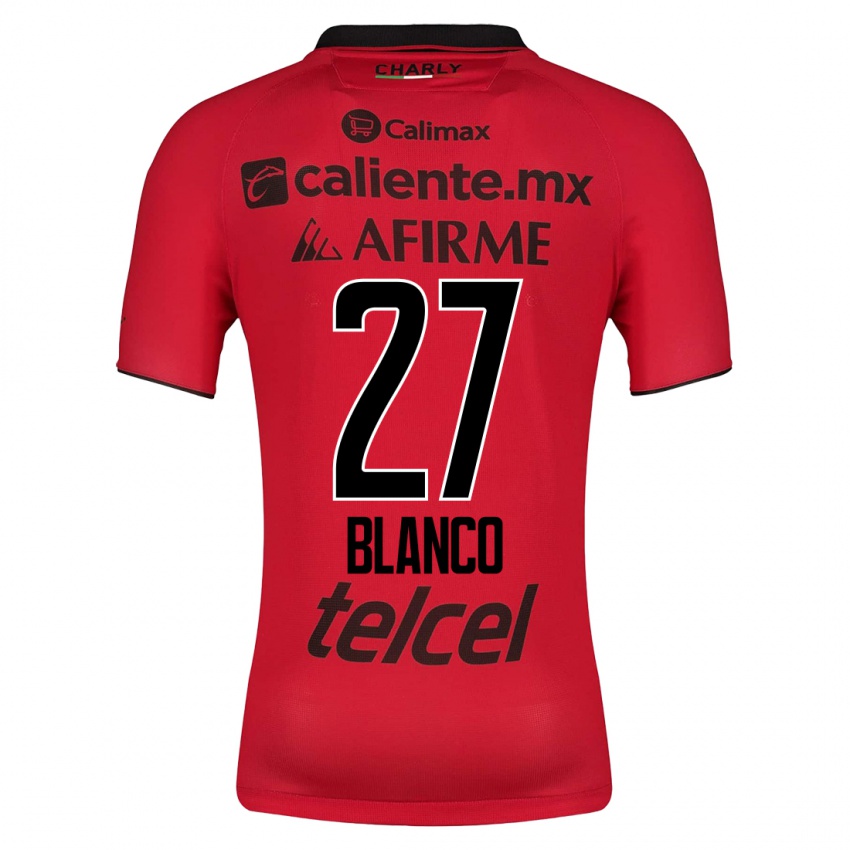 Niño Camiseta Domingo Blanco #27 Rojo 1ª Equipación 2023/24 La Camisa