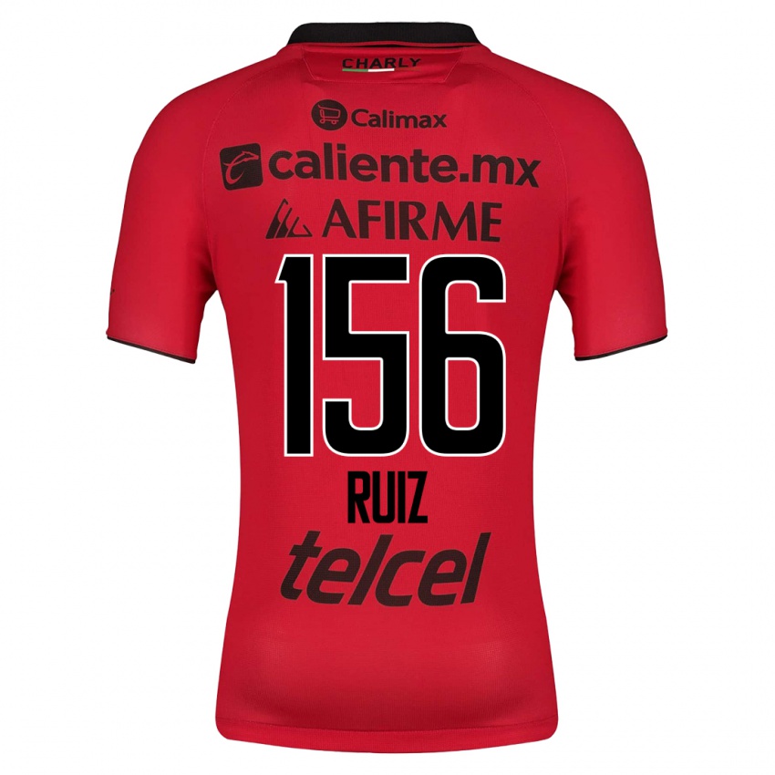 Niño Camiseta Emilio Ruiz #156 Rojo 1ª Equipación 2023/24 La Camisa