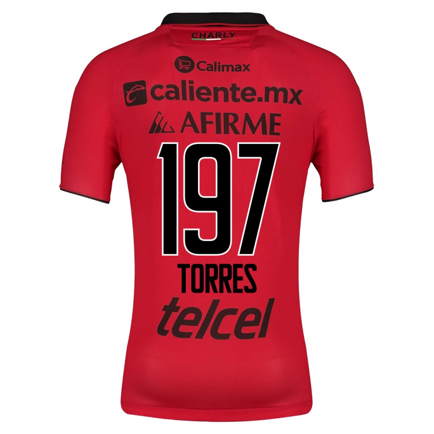 Niño Camiseta Christopher Torres #197 Rojo 1ª Equipación 2023/24 La Camisa