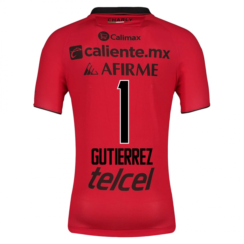 Niño Camiseta Alejandra Gutiérrez #1 Rojo 1ª Equipación 2023/24 La Camisa