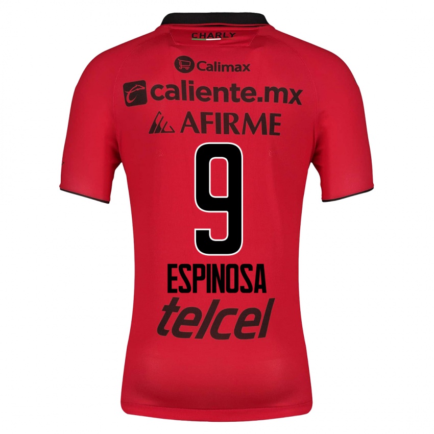 Niño Camiseta Daniela Espinosa #9 Rojo 1ª Equipación 2023/24 La Camisa