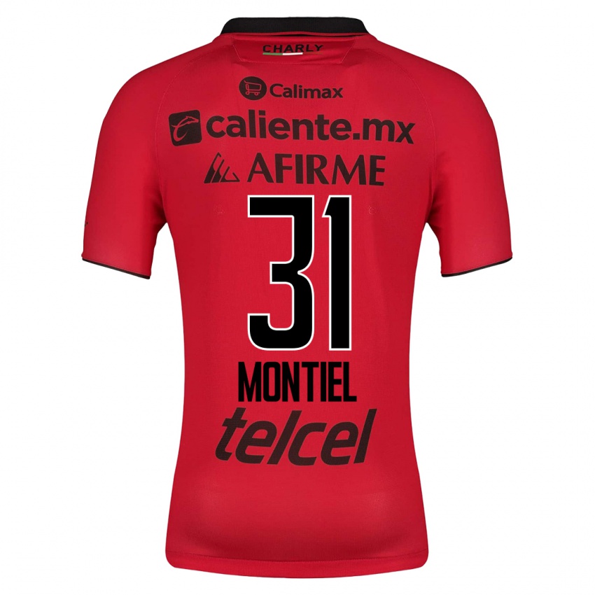 Niño Camiseta Abril Montiel #31 Rojo 1ª Equipación 2023/24 La Camisa