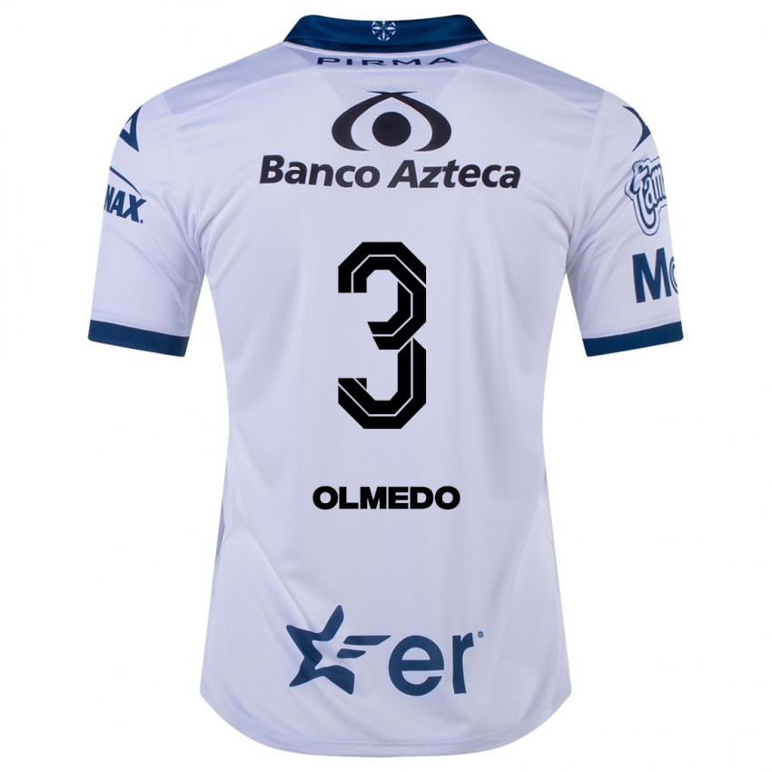 Niño Camiseta Sebastián Olmedo #3 Blanco 1ª Equipación 2023/24 La Camisa