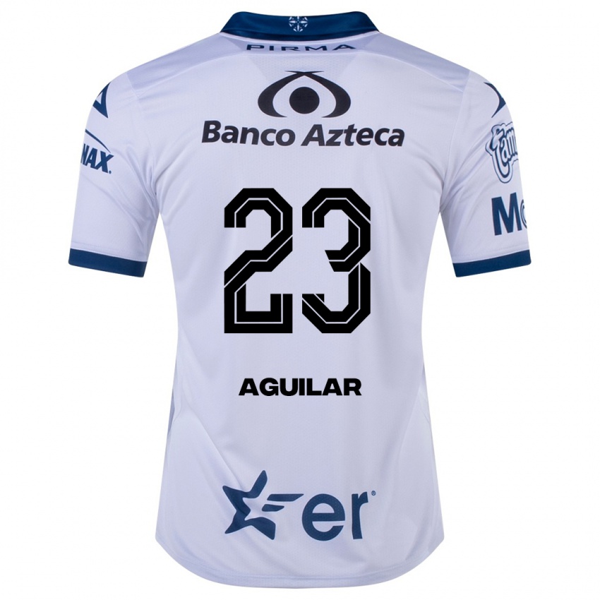Niño Camiseta Daniel Aguilar #23 Blanco 1ª Equipación 2023/24 La Camisa