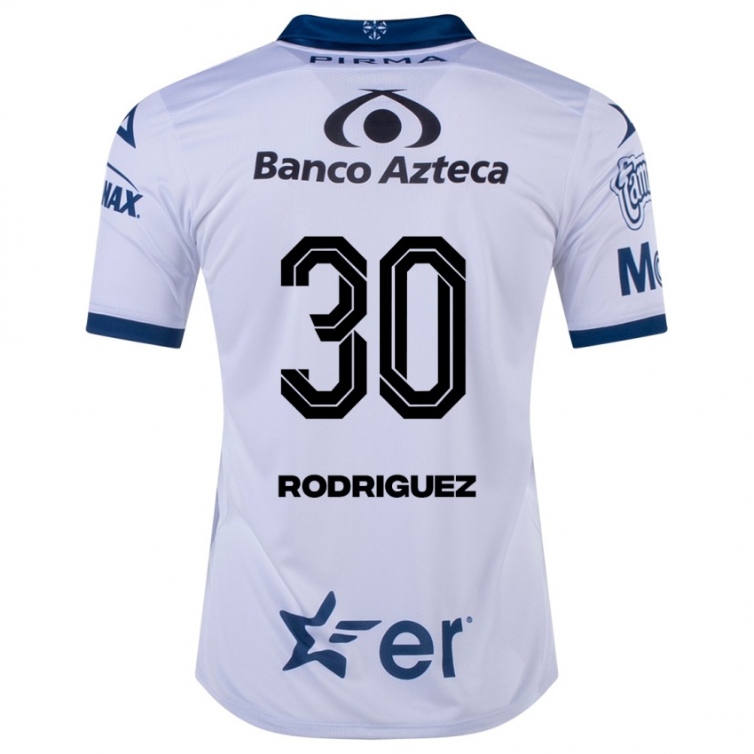Niño Camiseta Jesús Rodríguez #30 Blanco 1ª Equipación 2023/24 La Camisa