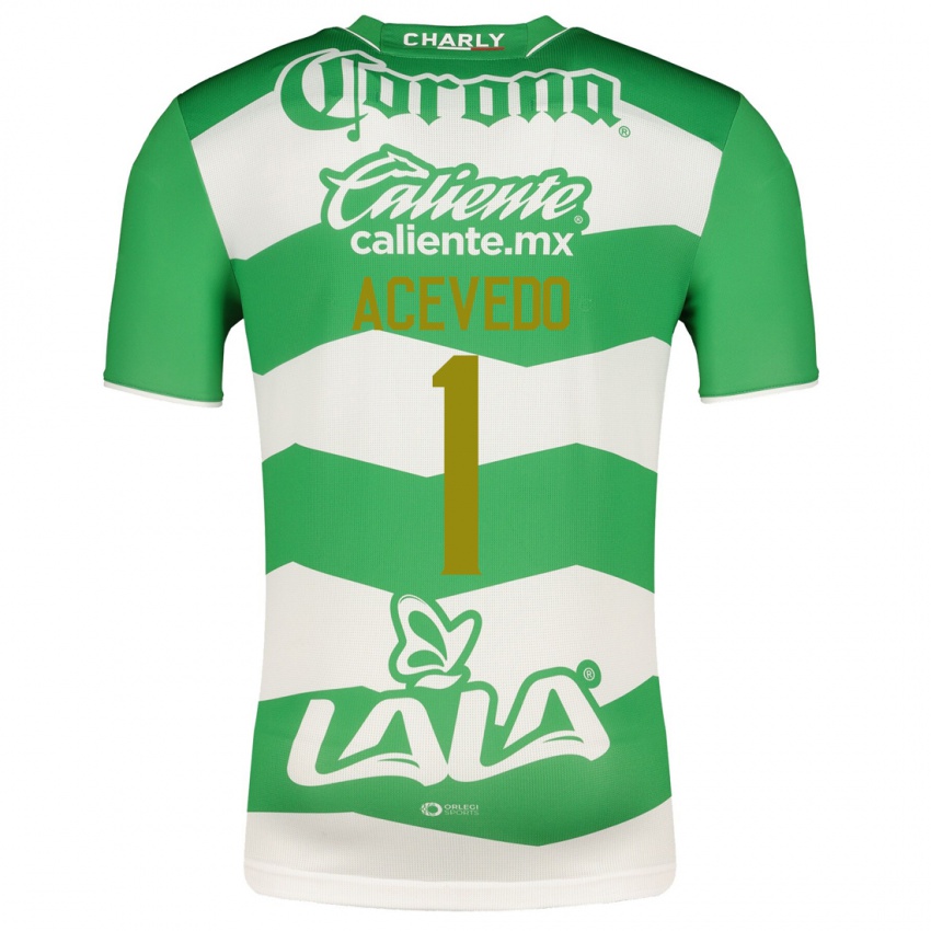 Niño Camiseta Carlos Acevedo #1 Verde 1ª Equipación 2023/24 La Camisa