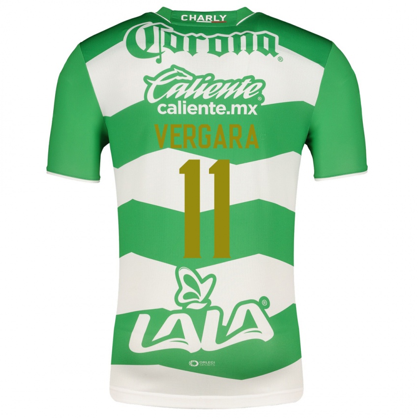 Niño Camiseta Duván Vergara #11 Verde 1ª Equipación 2023/24 La Camisa