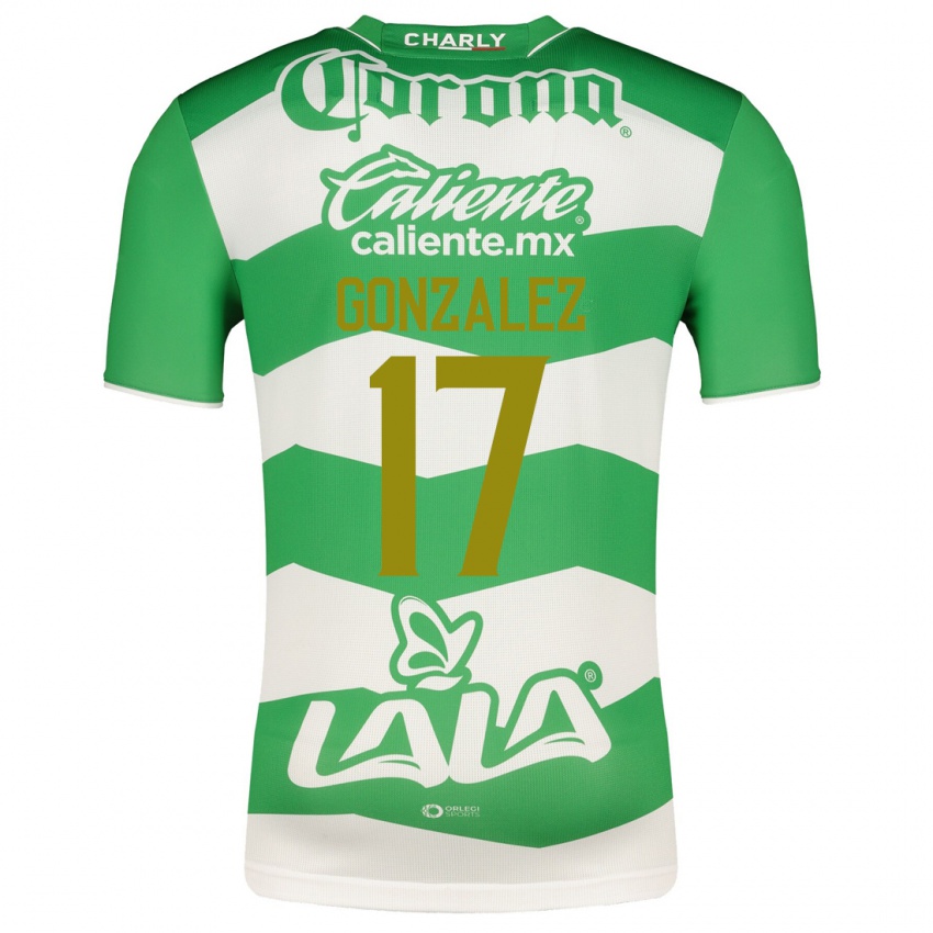 Niño Camiseta Jair González #17 Verde 1ª Equipación 2023/24 La Camisa