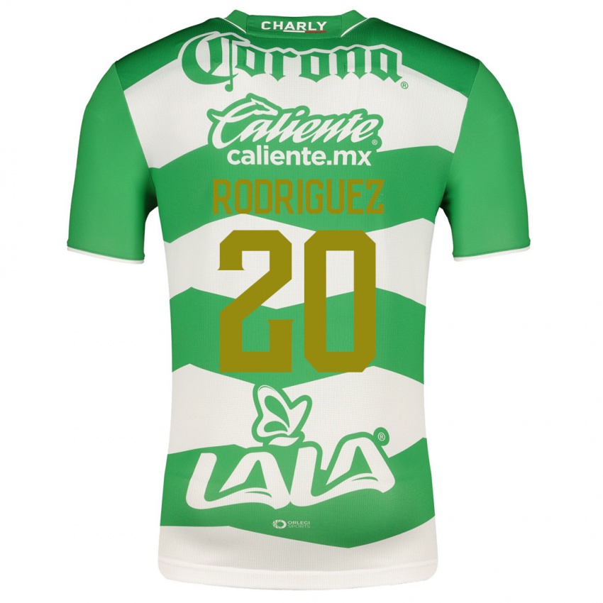 Niño Camiseta Hugo Rodríguez #20 Verde 1ª Equipación 2023/24 La Camisa